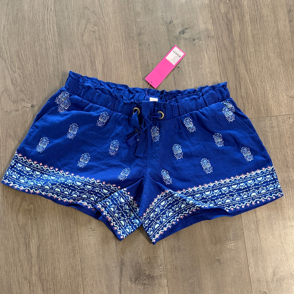 Lilly Pulitzer Blue Patterned Women's Shorts